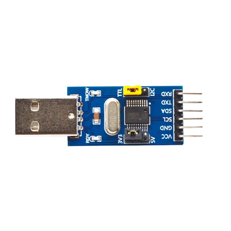 CH341T модул две в едно USB към I2C IIC UART USB към TTL устройство за изтегляне на сериен порт с един чип