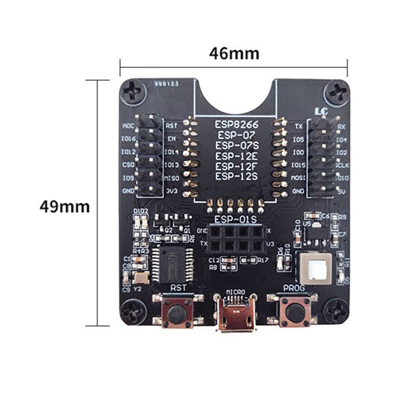 ESP8266 testa rāmja degļa izstrādes padome WIFI moduļa atbalsts ESP-12F ESP-07S ESP-12E ESP-01S ESP12S