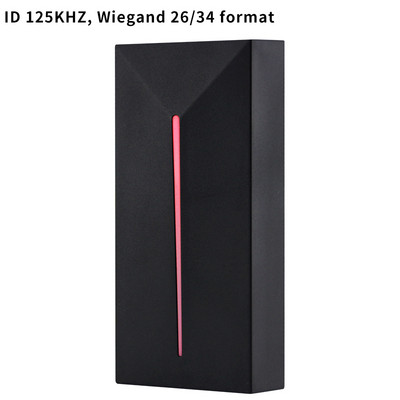 Wiegand 26/34 liidesega veekindel juurdepääsukaardi lugeja, ID/IC-kaardi kontaktivaba pühkimisautentimine, juurdepääsukontrollisüsteem