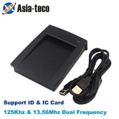 R10DC divfrekvences 125Khz 13,56Mhz ID IC USB lasītāja piekļuves kontrole Smart USB karšu lasītāja atbalsta logu sistēma Linux