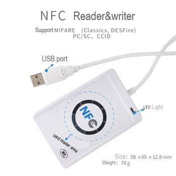 ACR122U 13.56MHz M1 четец на карти Writer rfid копирна машина Дубликатор NFC RFID четец на смарт карти Writer