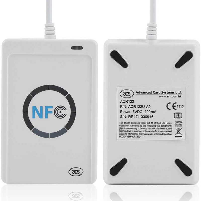 ACR122U 13.56MHz M1 karšu lasītājs rakstītājs RFID kopētājs kopētājs NFC RFID viedkaršu lasītājs rakstītājs