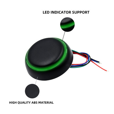 Mini Rfid Dual Frequency Reader ar izejas pogu 125kHz 13.56Mhz WG26 / 34 Output Piekļuves kontroles sistēma