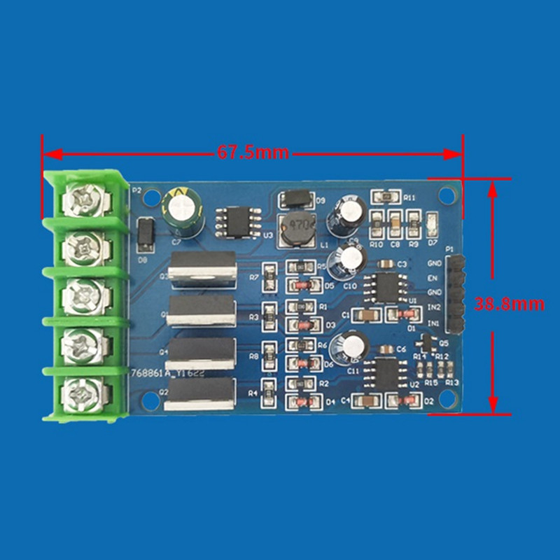 Модул за задвижване на мотор с висока мощност H-Bridge 5-30V Модул на мотор NMOS с аварийна спирачка