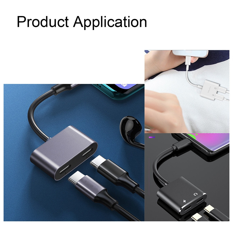 Kahe C-tüüpi digitaalse heliadapteri moodul ALC5686LED, lugude kuulamine ja laadimine, 2 in1 digitaalne heli dekodeerimisplaat