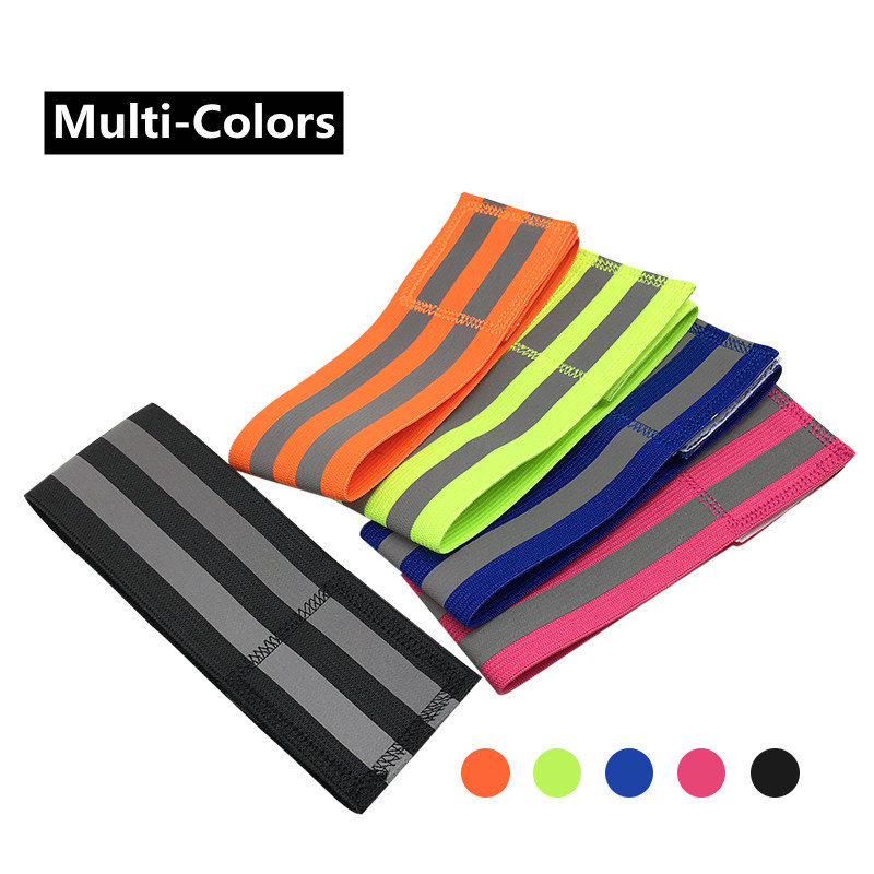 Šviesą atspindinčios juostos Elastinė rankovė Apyrankė Kulkšnies kojų dirželiai Vaikų saugos atšvaitai Juostos dirželiai naktiniam bėgimui Bėgiojant dviračiu