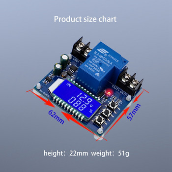 DC6-60V 30A Storage Battery Charging Module Protection Board Charger Time Switch LCD Οθόνη XY-CD63L