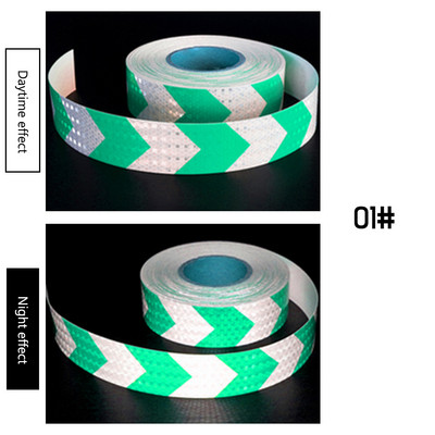 5 cm x 300 cm auto helkurriba kleebised Auto noolega märgilint Ööohutuse hoiatuslint Helkurkile Ohutu sõit