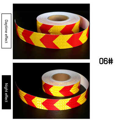 5 cm x 300 cm auto helkurriba kleebised Auto noolega märgilint Ööohutuse hoiatuslint Helkurkile Ohutu sõit