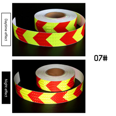 5 cm x 300 cm auto helkurriba kleebised Auto noolega märgilint Ööohutuse hoiatuslint Helkurkile Ohutu sõit