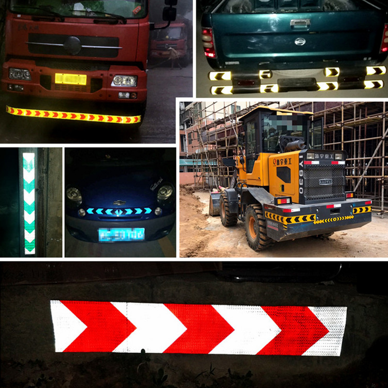 5 cm x 300 cm auto helkurriba kleebised Auto noolega märgilint Ööohutuse hoiatuslint Helkurkile Ohutu sõit