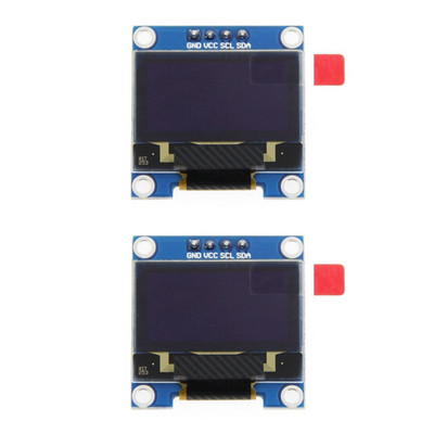 Botique-2X 0,96 collu IIC I2C sērijas GND 128X64 OLED LCD LED displeja modulis SSD1306 Arduino komplekta baltajam displejam