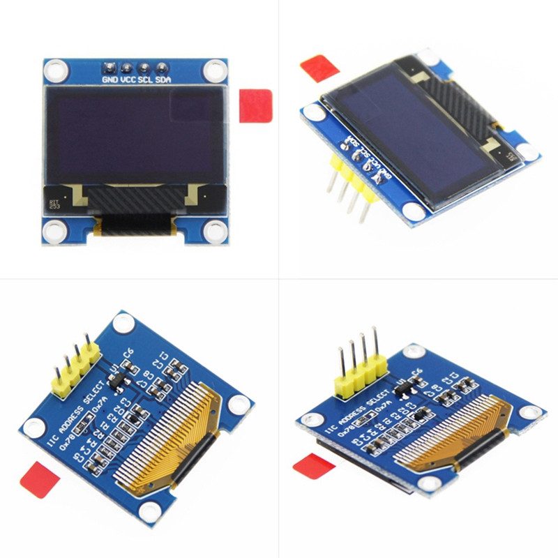Botique-2X 0,96 collu IIC I2C sērijas GND 128X64 OLED LCD LED displeja modulis SSD1306 Arduino komplekta baltajam displejam