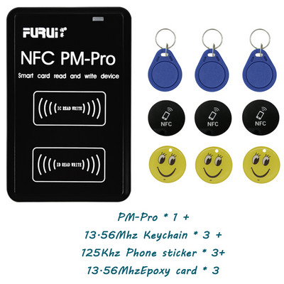 Нов NFC Pro RFID Smart Chip Copier IC/ID Key Reader 125Khz T5577 Badge Card Writer 13.56Mhz CUID Token Decoding Clone Duplicator