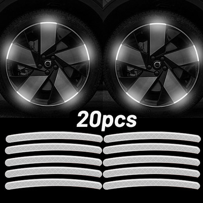 Lazerinis rato stebulės šviesą atspindintis lipdukas Automobilio motociklo įspėjimo puošmena Šviesą atspindinti juostelė Fluorescencinė saugos atspindinti juosta