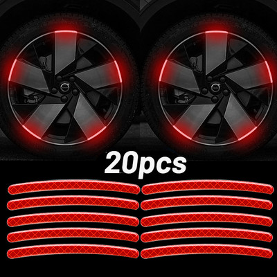 Lazerinis rato stebulės šviesą atspindintis lipdukas Automobilio motociklo įspėjimo puošmena Šviesą atspindinti juostelė Fluorescencinė saugos atspindinti juosta