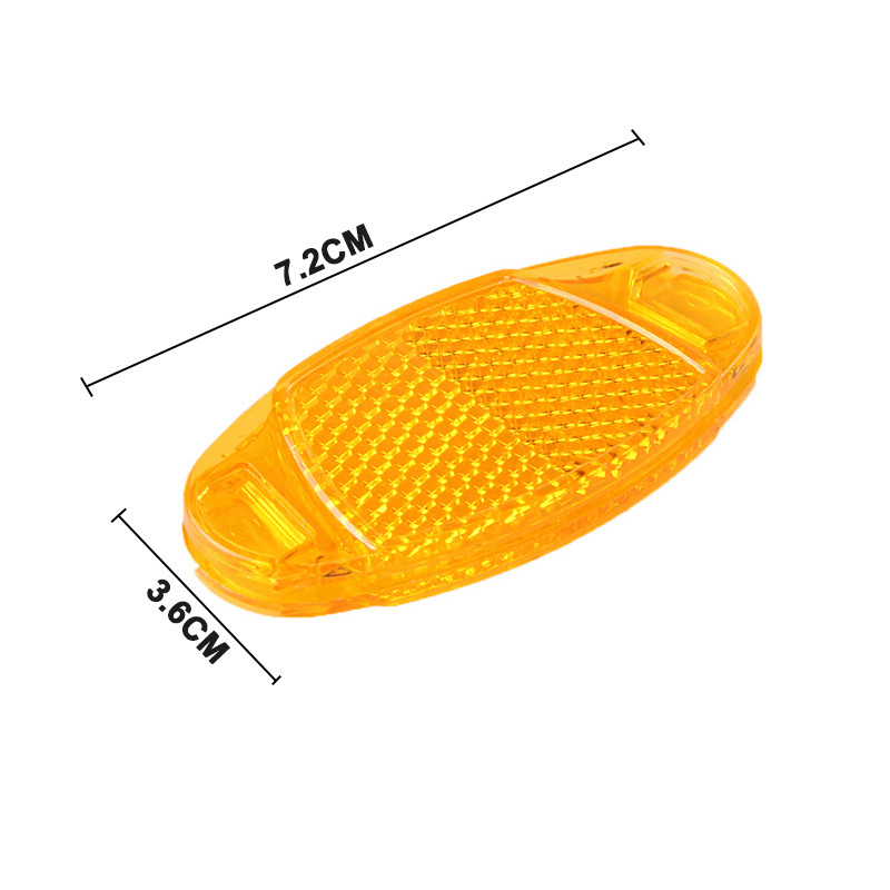 2 db Kerékpárküllős Reflektor Biztonsági Figyelmeztető lámpa Kerékfelni Fényvisszaverő rögzítés Éjszakai fényvisszaverők Villogó lámpák Kerékpáros lámpa