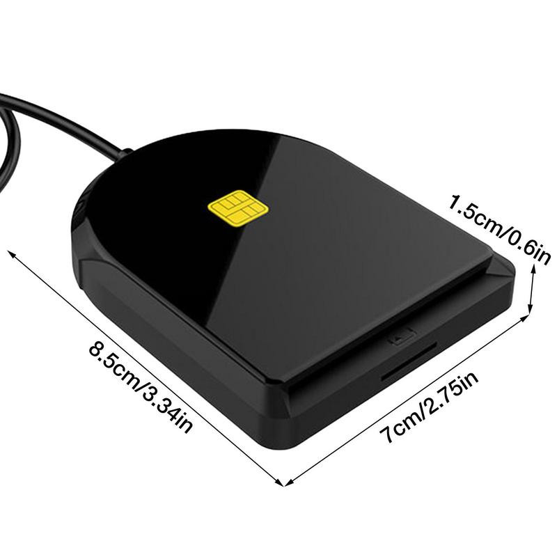 Karšu lasītājs USB CAC viedkaršu lasītājs DOD militārais USB 2.0 kopēja piekļuve saderīgs ar un Linux