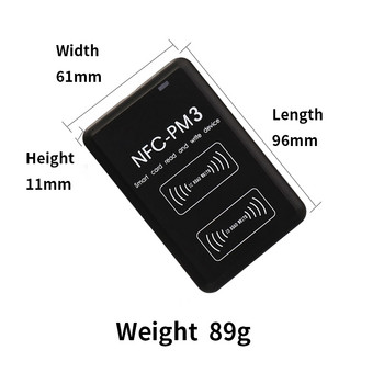 Нов NFC-PM3 RFID криптиране Декодиращ четец Контрол на достъпа IC/ID интелигентен чип Дубликатор на карти 13.56Mhz Писащ ключ Бадж Етикет Копирна машина