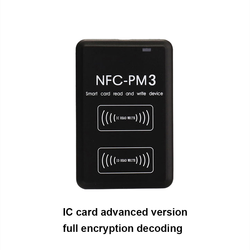 Jauns NFC-PM3 RFID šifrēšanas dekodēšanas lasītājs piekļuves kontroles IC/ID viedčipu karšu kopētājs 13,56 MHz rakstīšanas atslēgas emblēmas tagu kopētājs