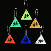 Trokut Reflektirajući privjesak za ključeve za torbe Ruksak Privjesak Trakasti ukrasi Reflektori za stvari Dječji dodaci za noćnu sigurnost