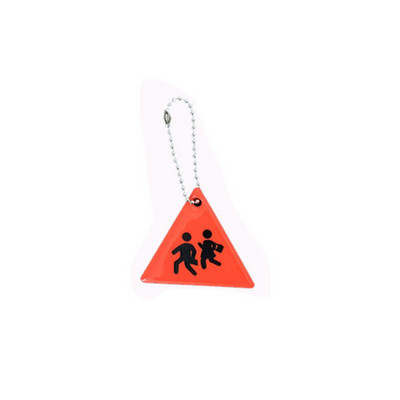 Trokut Reflektirajući privjesak za ključeve za torbe Ruksak Privjesak Trakasti ukrasi Reflektori za stvari Dječji dodaci za noćnu sigurnost