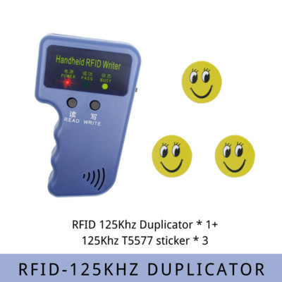 Rokas 125KHz EM4100 TK4100 RFID kopētājs rakstīšanas pavairotājs programmētājs lasītājs EM4305 T5577 pārrakstāms ID viedās atslēgu piekares tagu karte