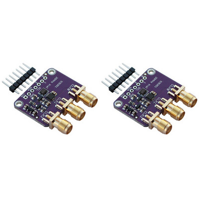 2X Si5351a I2C 25Mhz γεννήτρια ρολογιού Breakout Board 8Khz έως 160Mhz για Arduino D9I2