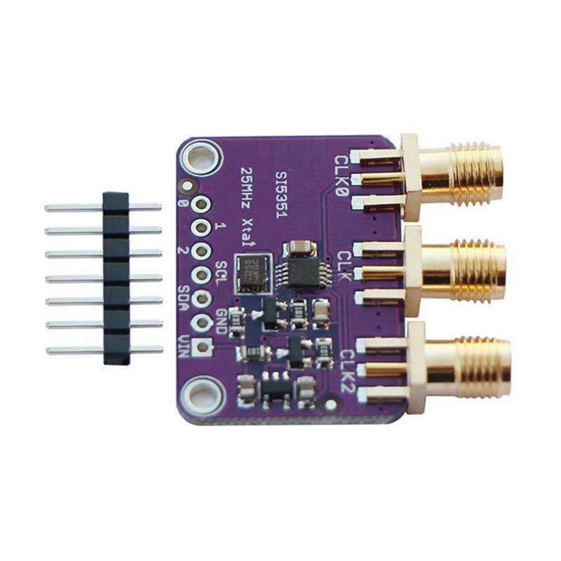 2X Si5351a I2C 25Mhz Clock Generator Breakout Board 8Khz до 160Mhz за Arduino D9I2