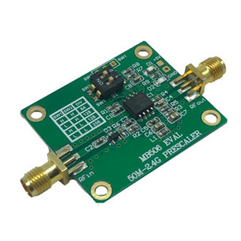 MB506 moduļa mikroviļņu priekšskalotājs 50 Mhz–2,4 GHz priekšskalotājs 64 128 256 augstas frekvences priekšskalotājs
