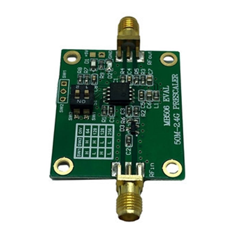 MB506 moduļa mikroviļņu priekšskalotājs 50 Mhz–2,4 GHz priekšskalotājs 64 128 256 augstas frekvences priekšskalotājs