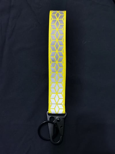 Fényvisszaverő autós kulcstartók Jól látható heveder anyag táskafüggő tartozékokhoz 2,5 cm