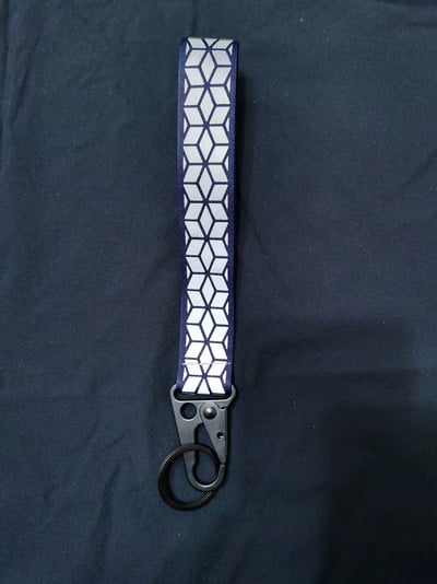 Fényvisszaverő autós kulcstartók Jól látható heveder anyag táskafüggő tartozékokhoz 2,5 cm