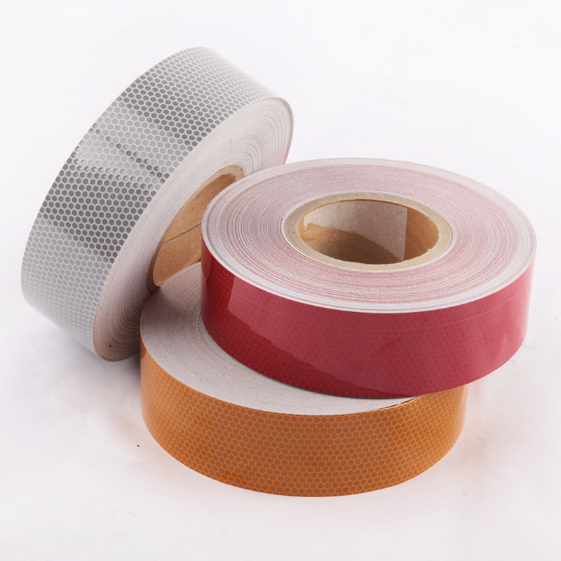 5cmx1m helkurmaterjal Tugev autokleebised Kleeplint veoautole Ohutuskleebised mootorrattale Tarvikud punane valge