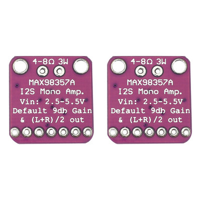 RISE-2X Max98357 I2S 3W Class D усилвател Breakout Interface DAC декодер Модул безфилтърна аудио платка за Raspberry Pi Esp32