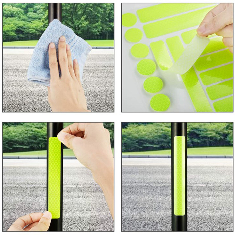 Automašīnu piederumi Atstarojošā lente Moto atstarojoša uzlīme velosipēda rāmja uzlīmēm ratu uzlīmes