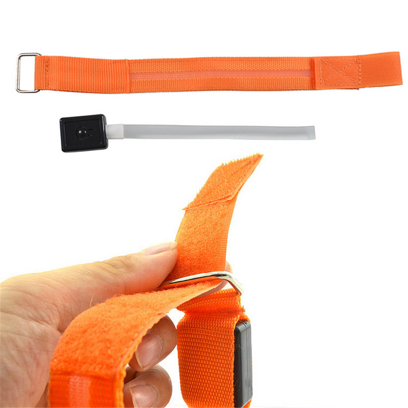 USB-laadimine LED-valgustusega ööjooks käevõru õuespordi jaoks helkur turvavöö jalgrattasõit helendav käerihm