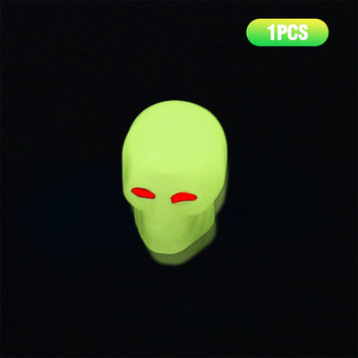 4vnt šviečiančių vožtuvų dangtelių fluorescencinių naktinių švytinčių automobilių motociklų dviračių dviračių ratų padangų stebulės šviečiančių vožtuvų koto dangtelių dekorai