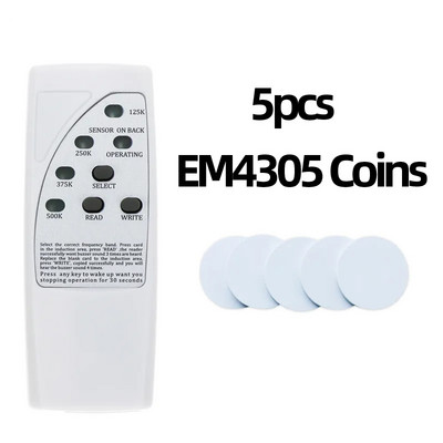 Jauns Cr66 karšu lasītājs 125 khz 500 khz Em4305 viedais mikroshēmas klonu kopētājs T5577 atslēgu kopētājs Em4100 Tk4100 ID emblēmas programmētājs