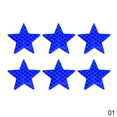 6 bucăți autocolant reflectorizant pentru mașină în formă de stea, avertizare de siguranță, vizibilitate pentru camion, remorcă, autocolant reflectorizant autoadeziv