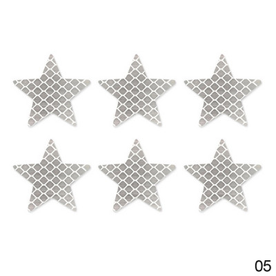 6 bucăți autocolant reflectorizant pentru mașină în formă de stea, avertizare de siguranță, vizibilitate pentru camion, remorcă, autocolant reflectorizant autoadeziv