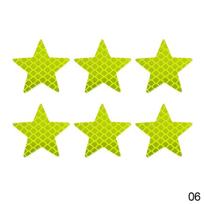 6 bucăți autocolant reflectorizant pentru mașină în formă de stea, avertizare de siguranță, vizibilitate pentru camion, remorcă, autocolant reflectorizant autoadeziv