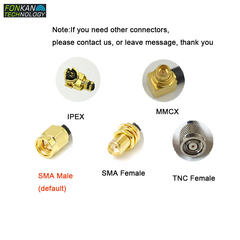 UHF RFID 5.5dbi 80*80mm 120x120mm PCB apskritos poliarizacijos keraminė antena su SMA MMCX IPEX TNC jungtimi skaitytuvo moduliui