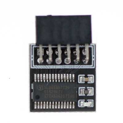Hot-TPM 2.0 šifravimo saugos modulis Nuotolinės kortelės LPC-12PIN modulis, skirtas GIGABYTE 12PIN LPC TPM2.0 LPC 12 kontaktų saugos moduliui