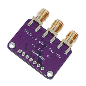 Κορυφαίες προσφορές 2X Si5351a I2C 25Mhz γεννήτρια ρολογιού Breakout Board 8Khz έως 160Mhz για Arduino D9I2