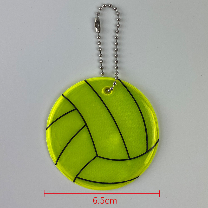 Volejbola divpusējs atstarojošs kulons dienasgaismas atslēgu piekariņš atslēgu piekariņš drošības brīdinājums pastaigu riteņbraukšanas atstarotājs Gift 600 Light