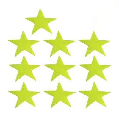 10 gab./komplektā Automašīnas uzlīme atstarojoša pentagrammas lente Brīdinājuma drošības uzlīme automašīnas bufera bagāžnieka atstarotāja bīstamības lentei automašīnas stilam