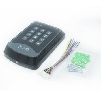 Κάρτα εγγύτητας RFID 125Khz Σύστημα ελέγχου πρόσβασης πληκτρολογίου Μηχανή συσκευής συσκευή ανάγνωσης καρτών RFID Σύστημα κλειδαριάς πόρτας 1000 χρήστη Κάλυμμα μπρελόκ