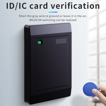 Водоустойчив NFC четец на карти за контрол на достъпа 125kHz 13.56MHz Wiegand 26/34 четец на карти за система за контрол на достъпа