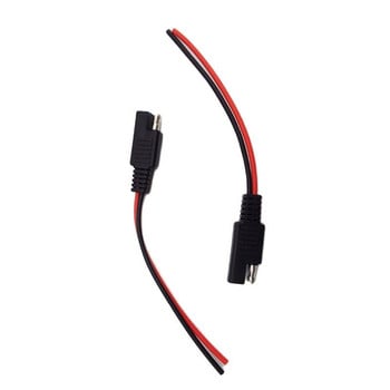 DIY SAE 12V 18AWG 10CM Power Automotive Extension Cable Αρσενικό θηλυκό βύσμα καλωδίου σύνδεσης καλωδίου